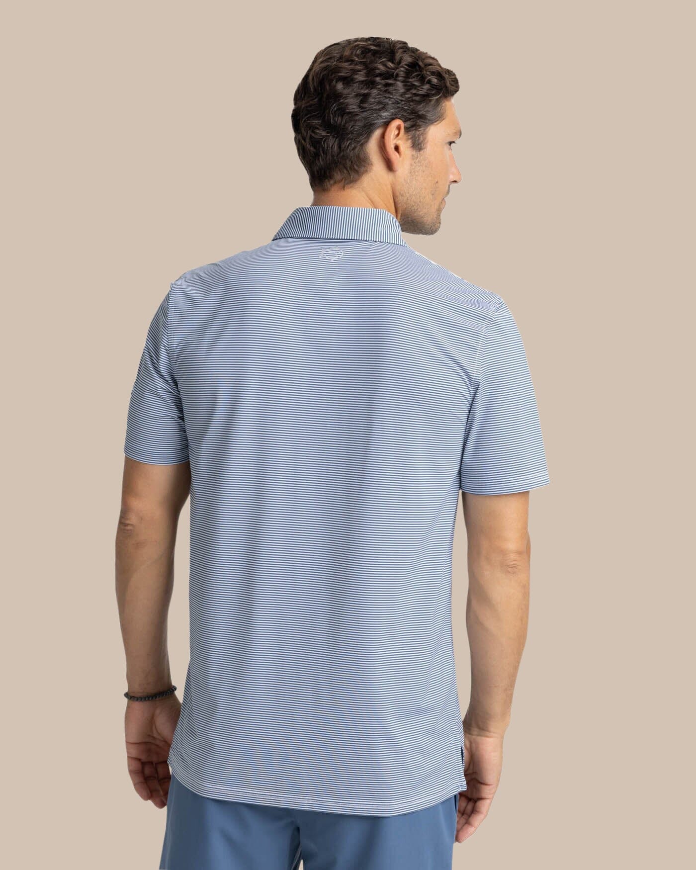 brrr°®-eeze Meadowbrook Stripe Polo - Aged Denim