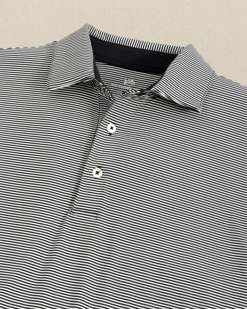 brrr°®-eeze Meadowbrook Stripe Polo - Caviar Black