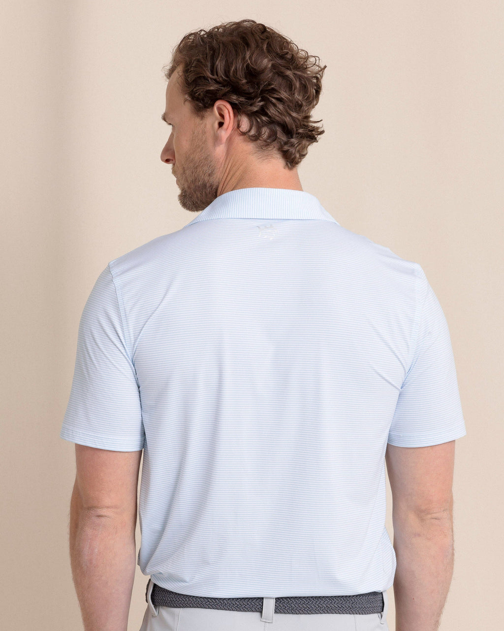 brrr°®-eeze Meadowbrook Stripe Polo - Clearwater Blue
