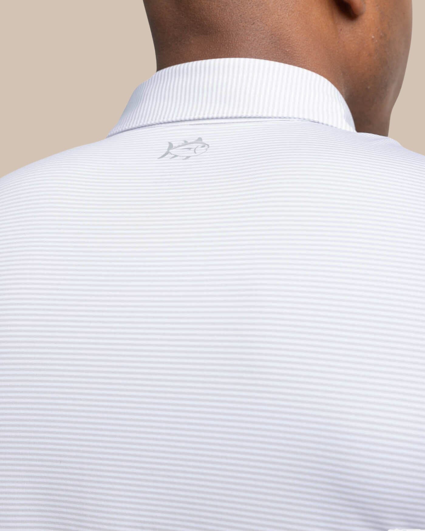brrr°®-eeze Meadowbrook Stripe Polo - Platinum Grey